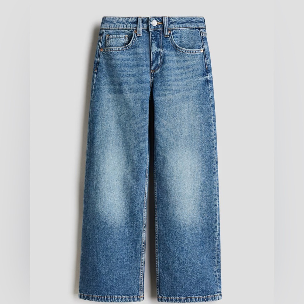 H&M Kids Wide Leg Jeans - denim blue